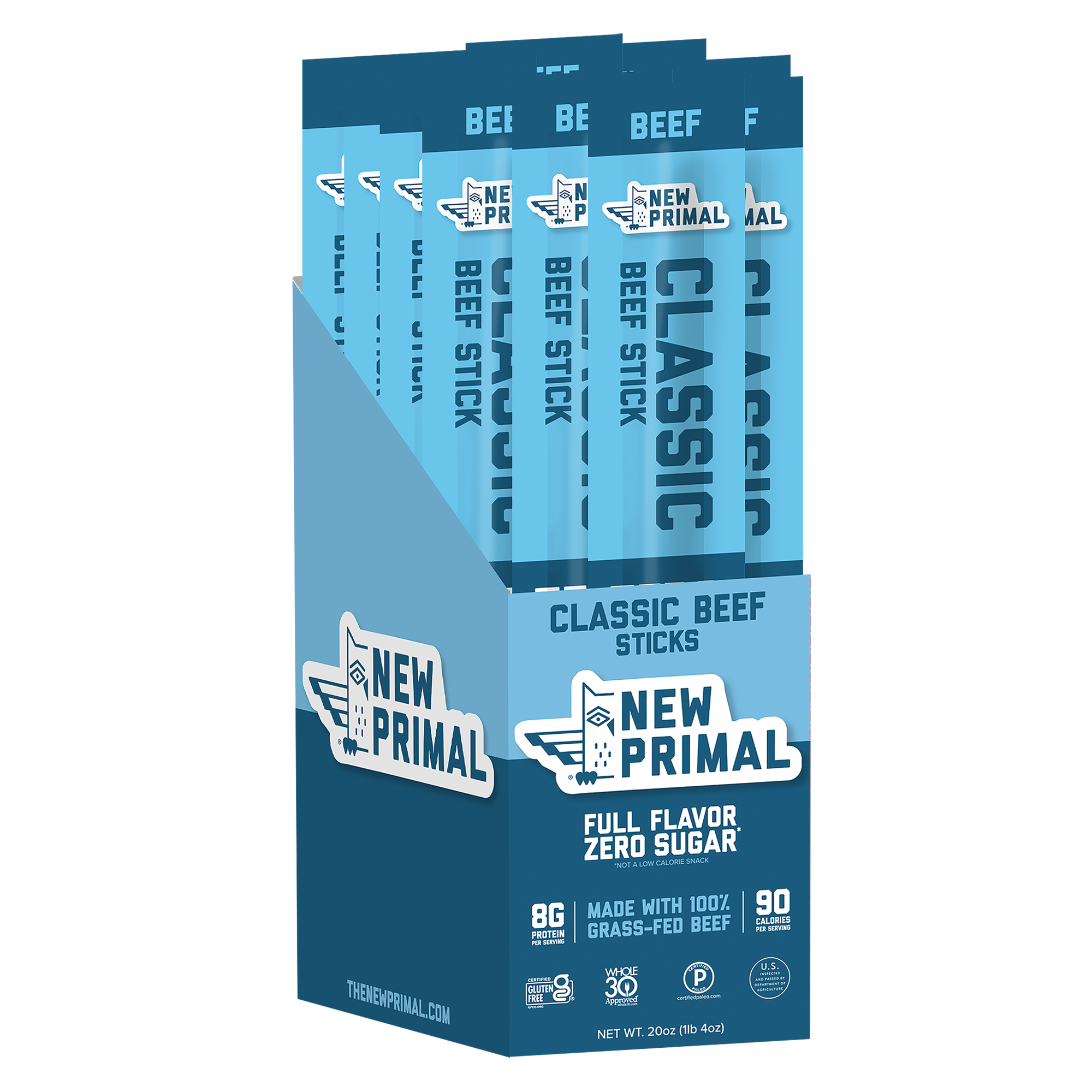 The New Primal authentic retail packaging